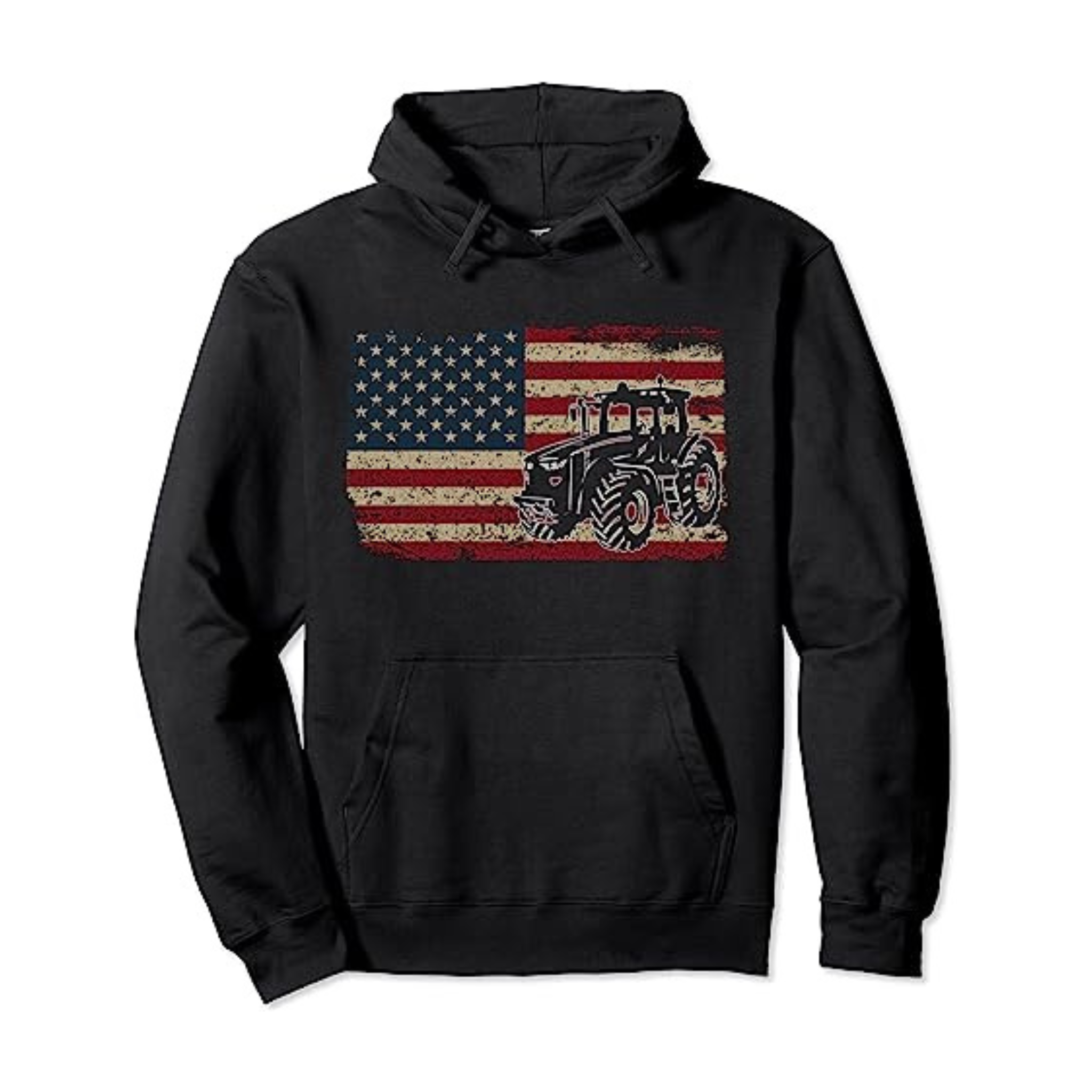 Patriotic Farm Tractors Hoodie