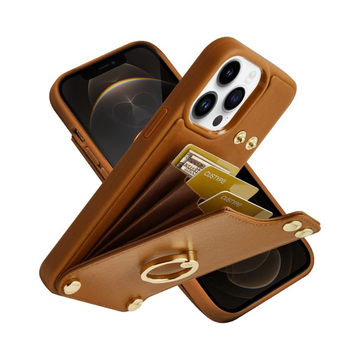 Wallet Case for iPhone 12 Pro Max: Leather, Card Holder, Kickstand