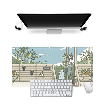 Anime Aesthetics Extended Mouse Pad - Charming Desk Mat for Work and Play