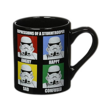 Star Wars Stormtrooper Expressions Ceramic Mug - 14 Ounces