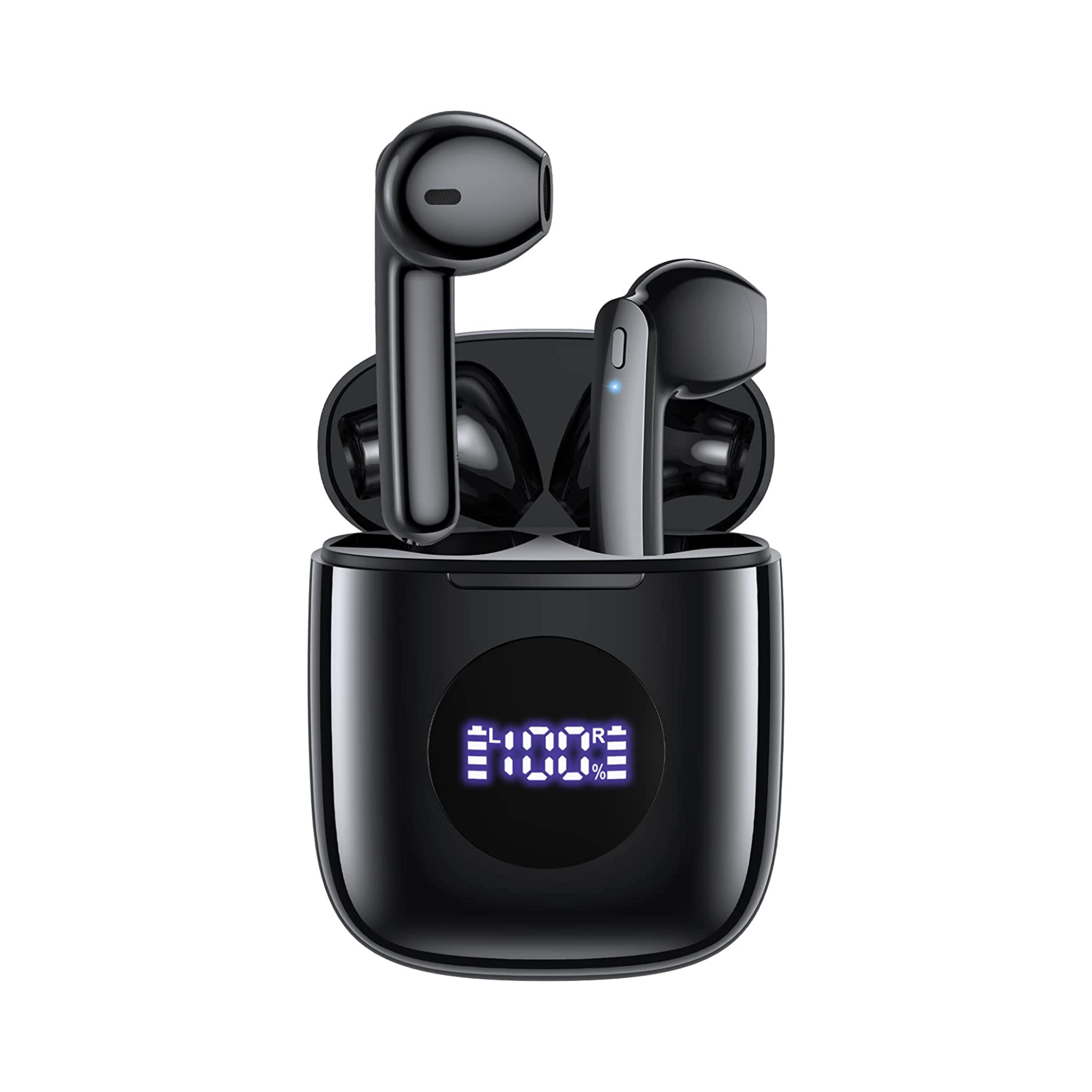 Wireless Earbuds V5.3: 50Hrs Battery, Wireless Charging, IPX7 Waterproof, Deep Bass