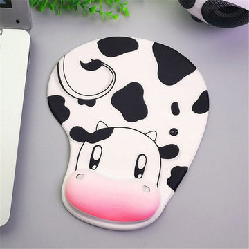 Cartoon Cow Ergonomic Mouse Pad